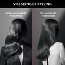 Rowenta x Karl Lagerfeld CF961L K/Pro Stylist rotierende Warmluftbürste, Glanz-Booster, vielseitige Looks, zwei Bürsten, alle Haartypen, trocknen und stylen gleichzeitig, Schwarz/Rot - 5