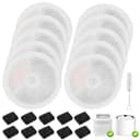 10 filtri per fontana per gatti, filtro Unit 3.0, resina e carbone attivo per gatti compatibili con Everweet Solo/Solo SE/Solo 2/3 Pro/3/2s fontana per gatti (10 filtri di ricambio + 10 spugne - 1