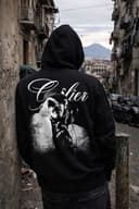 GEOLIER Official “Tutto È Possibile” – Felpa Nera con Cappuccio – Logo Album sul Fronte e Foto Ufficiale sul Retro – Merchandising Ufficiale (IT, Testo, L, Regular, Regular) - 3
