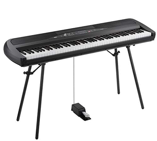 Korg - SP-280BK Weighted Hammer Action 88-Key Digital Piano with Stand - Black