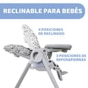 Chicco Polly Progres5 - Trona evolutiva, de hamaca a elevador, 4 ruedas, de 0 a 3 años, gris - 3