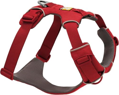 RUFFWEAR Pettorina Front Range per Cani Extra Large, a Y Riflettente, Regolabile e Imbottita per Passeggiate Quotidiane e Corsa, L/XL, Red Canyon
