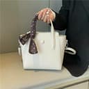 Fryloo Borse Borsa A Mano da Donna in Pu, con Manico Superiore Scomparti Interni, Cuciture Decorative, Casual per Il Lavoro Quotidiano, I Viaggi E L'uso-Beige - 2