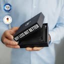 Berliner Bags Vintage Geldbörse Peter, Portmonee aus Leder, Geldbeutel mit TÜV-geprüftem RFID-Schutz, für Herren – Dunkelgrau - 3