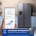 Samsung Frigorifero Side by Side AI RS80F66KCT/EF con Dispenser Acqua/Ghiaccio, Wifi con AI Energy Mode, Total No Frost, SpaceMax, 634 L, LxAxP: 91,2 x 178,4 x 72,6 cm, Inox - 3