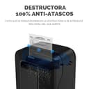 Fellowes LX201 - Trituradora de Papel, microcorte, destruye hasta 12 Hojas, destructora de Papel Uso Personal, Nivel de Seguridad DIN-P5, 100% Anti-Atascos, Papelera 22L, Color Negro - 2