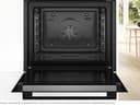 Bosch HRG578CB7 Serie 6 - Horno inteligente empotrable con soporte de vapor de 60 x 60 cm, fabricado en Alemania, pirólisis, termómetro para asar, función Air Fry, función de aire caliente 3D, cierre - 3