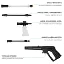VONROC Idropulitrice V24-3 2400W 180 Bar con Regolatore di Pressione – Avvolgitubo Integrato, Tubo Alta Pressione 10 m, Pompa in Alluminio, Schiumatore e Pulitore Patio, Set Completo - 9