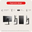 LG UltraFine Monitor 32UR550K-B - 4K UHD VA 32 inch, 60Hz, 4ms GtG, HDR10, Home/Office Display, Tilt/Height/Pivot Adjustment, Built-in Speakers, HDMI, DP, Black - 4