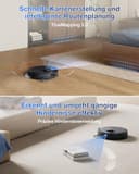 ECOVACS DEEBOT T30C Omni Gen2, Saugroboter mit Wischfunktion, 25.000 Pa, OZMO Turbo 2.0 Wischen, ZeroTangle 3.0 Anti-Verheddern, TruEdge 2.0 Kantenreinigung, Omni-Station, 75°C Moppwäsche, Schwarz - 6