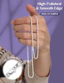 Dochais Collana Argento 925 Donna Ragazze 2mm/3mm Catenina Argento 925 Donna Uomo Sottile 41/46/51/56 cm Collane Minimaliste Regali Gioielli - 3