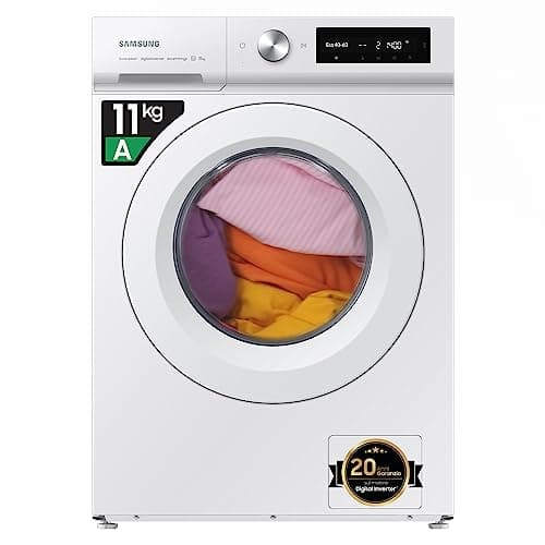 Samsung Lavatrice AI Control WW11BB504DTWS3 Libera Installazione, 11 Kg, 1400 RPM, Classe A, Wifi, Vapore, Carica Frontale, 60l x 85h x 60p cm, Bianca