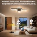 BAYHT Ceiling Light with Remote Control, Living Room Lamp with Matter Compatible with HomeKit, Alexa, Google and IFTTT, 80W Modern LED Ceiling Lights for Bedroom Living Room - 2