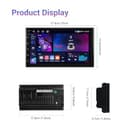 4+64G Inalámbrico Carplay Android 13 Radio de Coche 2 DIN, 7 Pulgadas 2 DIN Radio Coche con Android Auto Navegación GPS Mirror Link Bluetooth WiFi/FM/RDS/EQ/SWC/USB Control del Volante Cámara Trasera - 6