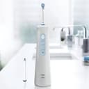 Oral-B AquaCare 4 Kabellose Munddusche, Zahnzwischenraumreiniger für sanfte Zahnreinigung & gesünderes Zahnfleisch, mit Oxyjet-Technologie, 2 Modi für Zahnpflege, weiß/blau - 6