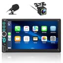 Autoradio 2 DIN Compatibile con Wireless Carplay & Android Auto,7 Pollici Touchscreen Stereo Auto Bluetooth con Schermo,Radio Auto con Mirror Link/USB/AUX/FM/Microfono, Supporta Telecamera Posteriore - 1