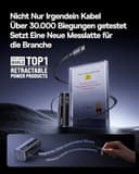 Baseus EnerGeek Powerbank Batteria esterna da 145 W da 20000 mAh con cavo USB-C retrattile da 60 cm per laptop, iPhone 16/15, MacBook e ricarica multipla - 3