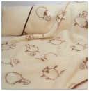 Manta de lana merino, regalo para bebé, 140 x 100 cm, producto natural - 3