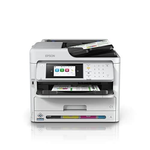 Epson Workforce Pro WF-C5890DWF | Impresora Multifunción 4en1 Color, Doble Cara Automático (Dúplex), Alimentador Automático de Documentos (ADF), WiFi, Ethernet, Impresora, Copiadora, Escaner, Fax