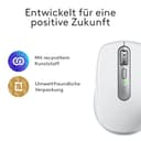 Logitech MX Anywhere 3S for Mac, kompakte kabellose Bluetooth-Maus, 8K-DPI-Abtastung auf jeder Fläche, leise Klicks, USB C, kabellose Maus für MacBook Pro, MacBook Air, iMac, iPad - Hellgrau - 11