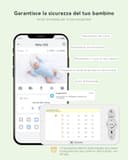 COCOCAM 2K 4MP AI Baby Monitor Video e Audio con 5" LCD, 2,4G/5GHZ WiFi, Rilevamento Volto Coperto, Album Temporale Intelligente, Tracciamento Automatico, Rilevamento Grido, Crittografia AES - 7