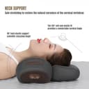 Fisiorest 3 in 1 Neck Massager, Heated Massage Neck Pillow, Cervical Massage Traction Bed Back Pillow, Sleeping Cervical Massage Pillow, Relax Cervical Vertebra (Black) - 6