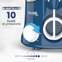 Aquapik PRO Idropulsore Dentale, Irrigatore Orale Getto Acqua Denti da Capacità 600ml con 10 Impostazioni, Pulizia Doccetta Idropulitore Dentale con 8 Becchucci per Cura Famiglia Dentale (Blu) - 3