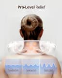 Schnurloses Shiatsu-Nacken-und Rückenmassagegerät mit Wärme,10 Minutenx12 Anwendungen, 3 Massagemodi & 2 Intensitätsstufen, 3D-Knet-Tiefengewebe zur Schmerzlinderung, Sprachansage&intelligentes (Weiß) - 5