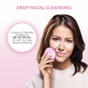 FOREO LUNA mini 2 Facial Cleansing Brush - Travel Accessories - Face Massager Electric - All Skin Types Ultra-hygienic Skincare - Simple Face Wash - Silicone Electric Face Cleanser - Pearl Pink - 2