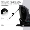 Kinderkraft I-GROW Seggiolino auto 0-36 kg, I-SIZE 40-150 cm, Seggiolino 360 girevole, con Isofix Base, Reclinabile Posizione sdraiata, Poggiatesta regolabile, Gruppo 0 1 2 3, Grigio - 6