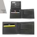 JAGUAR Cartera Hombre Piel Equipado con Ranuras para Tarjetas Protegidas por RFID, Billeteras Regalos Originales para Hombre Diseño Clásico y Refinado, Monedero Tarjetero Ligero (75 g) Negro - 7