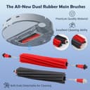 VIEWALL Accesorios para Aspiradora Roborock S8 MaxV Ultra,2 Cepillos Principales,2 Filtros HEPA,4 Mopas,4 Mopas Laterales,6 Bolsas de Polvo, 4 Cepillos Laterales,1 Cepillo Autolimpiante - 3