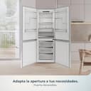 Cecotec Frigorífico Combi Total No Frost de 322L Bolero CoolMarket Combi 322i WD Inox E. 185,5 cm de Alto, 59,5 cm de Ancho, Clase E, Tecnología Multi Airflow, HumidityFlex HUB, LED Interior, Inox - 10