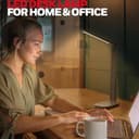 Honeywell LED Desk Lamp Eye Caring - Sunturalux H2 Table Lamp with USB Charging Port, 4 Colour Modes Stepless Dimmable, Auto Timer,Touch Control Foldable Desk Light for Home Office Bedroom Black - 6