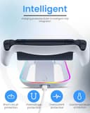 Estación de Carga para PS Portal y Controlador PS5, Cargador portátil con Efecto de luz RGB 14 para PS Portal Remote Player - 4