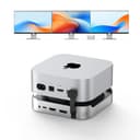 TobenONE Mac mini M4 Dock with 8TB M.2 NVMe SSD Enclosure, Mac mini M4 Hub & Stand for Mac mini M4 Pro, 4K@144Hz DP, 4K@60Hz HDMI, 5 USB (Max 10Gbps), SD/Micro SD, 3.5mm Audio, One-Touch Power Button - 1