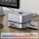 UGREEN USB4.0 Docking Station Compatibile con Mac Mini M4 e M4 Pro con alloggiamento M.2 NVME SSD 40Gbps 10 in 2 Dock USB C HDMI 8K 30Hz 4K 144Hz 5 Porte USB 10Gbps SD TF 4.0 3,5 mm Aux - 9