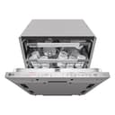 LG QuadWash DB475TXS Lavastoviglie da Incasso, a Scomparsa Totale, Serie 4, Classe A, 14 Coperti, 4 Bracci Irroratori, Vapore, Cerniere Sliding, Apertura Automatica, 3° Cestello, Wi-Fi, Acciaio - 1