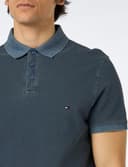 Tommy Hilfiger Herren Poloshirt Kurzarm Regular Fit, Blau (Faded Indigo), S - 2