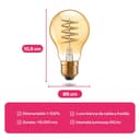 innr Lampadina Smart E27 Zigbee, Funziona con Hue* e Alexa (Bridge Richiesto), Filament LED Luce Bianca Calda e Fredda, Dimmerabile, 610 lumen - 1 pezzo - 12