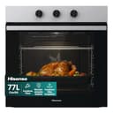 Hisense BI61111AX Forno da Incasso Multifunzione 77 L, Termoventilato, 12 Funzioni di Cottura, Steam Clean, Pizza 300°C, AirFry, Preriscaldamento Rapido, Classe A, Inox - 1