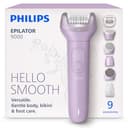 Philips Epilator Series 9000 - Cordless Wet and Dry Electric Epilator, Hair Removal for Legs, Body and Bikini, with ProGuide, 9 Accessories Including Pedicure Head, 60 min. Runtime, Model BRE728/00 - 1