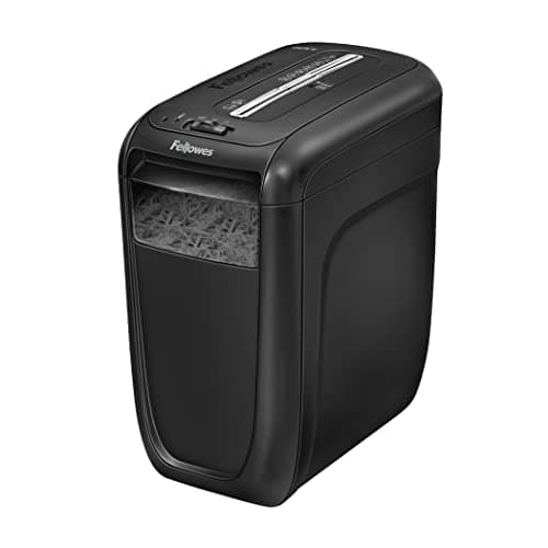 Fellowes Powershred 60CS Cross Cut Personal Shredder (Cutting Performance: 10 Sheets) in Black / Silver Grey with Shredder Oil, Capacity: 355 ml 10