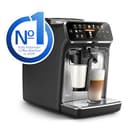 Philips 5400 Series Bean to Cup Coffee Machine – 12 Coffee Varieties, LatteGo Milk Frother, Fastest-to-Clean, Ceramic Grinder, Fully Automatic Espresso & Cappuccino maker – Black, Silver (EP5446/70) - 2