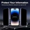 chejuza Privacy Displayschutzfolie für Asus Rog Phone 8/8 Pro/9/9 Pro [2 Stück], Härte 9H, vollständige Abdeckung, Anti-Spy aus gehärtetem Glas, HD-Displayschutz - 3