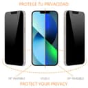 Protector de Pantalla Antiespía para ASUS ROG Phone 8 - ROG Phone 8 Pro, Cristal Vidrio Templado Premium - 5