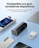 Baseus EnerGeek Power Bank 145W 20800 mAh, Bateria Externa Carga Rapida con 2X USB-C PD 3.0 100W MAX, Affichage Intelligent, Compatible con MacBook Pro, DELL, HP, SteamDeck, iPhone 16/15/14, Samsung - 6