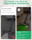 Akunsz Cepillo Eléctrico para Dyson V15 V11 V10 V8 V7 – Cabezal de Cepillo con Luces Láser Verdes, Cepillo de Repuesto con Rodillo Suave para Suelos Duros, Parquet y Superficies Lisas - 4