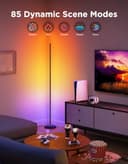 Govee LED Floor Lamp, RGBIC Modern Corner Lamp, Smart Standing Lamp with 61 Scene Modes,Music Sync, Black Corner Floor Lamp for Living Room, Bedroom - 3