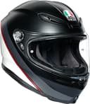 AGV Helmet K6 ECE MULTI MPLK M-L MINIMAL PURE MATT BLACK/WH/RED - 1